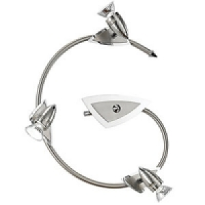 Eglo Wave Spotlights Chrome Triple Circular