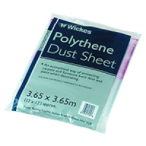 Wickes Polythene Dust Sheet 3.65 x 3.65m £2.49