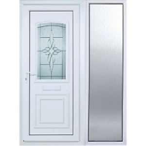 Wickes Medway 1 Sidelight uPVC Door 2085x1520mm Left Opening £659.00