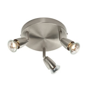Amalfi Spotlights Satin Nickel Triple Circular