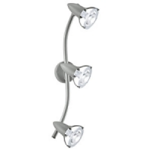 Eglo Lydia Spotlights Silver 3 Bar £9.99