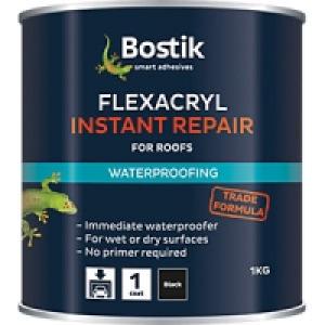 Bostik Flexacryl Instant Repair for Roofs Black 1kg