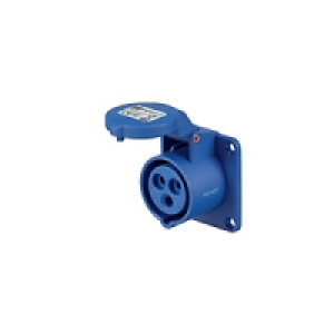 MK IP44 Industrial Panel Socket 250V 16A K9401BLU