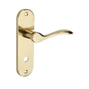 Wickes Elda Bathroom Handle Polished Brass Finish £17.81