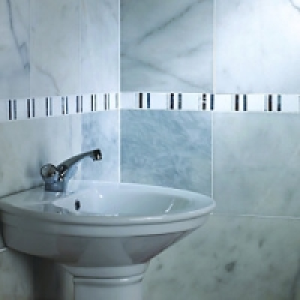 Wickes Carrara Polished Marble Wall & Floor Tile 305 x 457mm