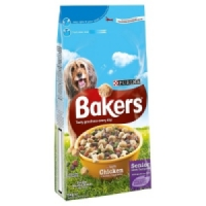 Bakers Complete 7 Years+ Senior Tender Meaty Chunks with Tas