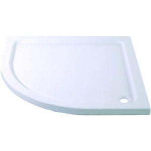 Wickes Quadrant Slimline Cast Stone Shower Tray White 900mm £76.49