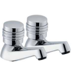 Wickes Salerno Basin Taps Chrome £19.99