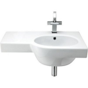 Wickes Trento Offset Basin Right Hand 750mm