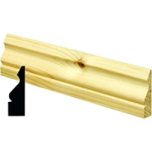 Wickes Pine Ogee Architrave 19x57x2100mm