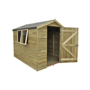 Wickes Tongue & Groove Pressure Treated Apex Shed 6x8