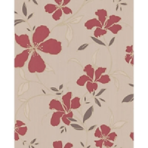 Superfresco Rapture Decorative Wallpaper Red 10m