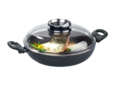 ERNESTO Aluminium Frying Pan with Lid £12.99