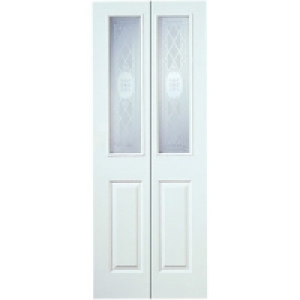 Wickes Stirling Internal Bi-Fold Door White Grained Moulded  £99.99