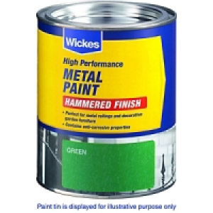 Wickes Metal Paint Hammered Green 750ml