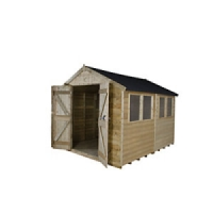 Wickes Tongue & Groove Pressure Treated Apex Shed 8x10