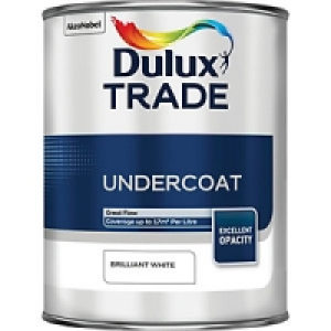 Dulux Trade Undercoat Paint Brilliant White 1L £11.71