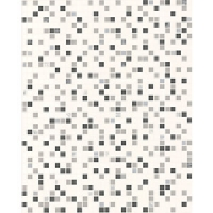 Contour Checker Kitchen & Bathroom Wallpaper Black/White 10m £14.99