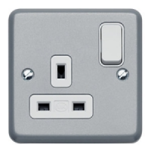MK Metalclad 13A 1g Dp Switch Socket &pound;9.99