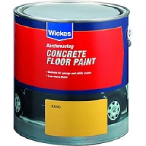 Wickes Concrete Floor Paint Sand 2.5L £19.99