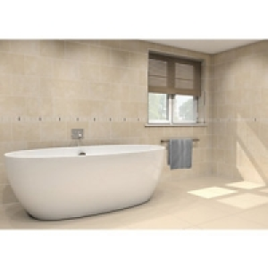 Wickes Crema Marfil Satin Ceramic Wall & Floor Tile 275x360m £9.99