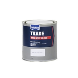 Wickes Trade Non-drip Gloss - Paint Brilliant White 1L £9.99