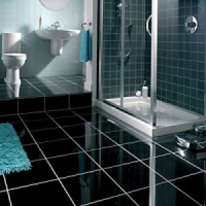 Wickes Black Polished Natural Granite Floor Tile 305x305mm £19.78