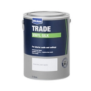 Wickes Trade Vinyl Silk Emulsion Paint Pure Brilliant White  £29.99