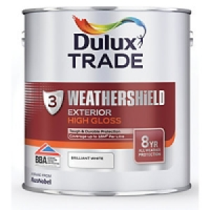 Dulux Trade Weathershield Gloss Pure Brilliant White 2.5L £33.43