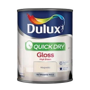 Dulux Quick Dry Gloss Magnolia 750ml £15.99