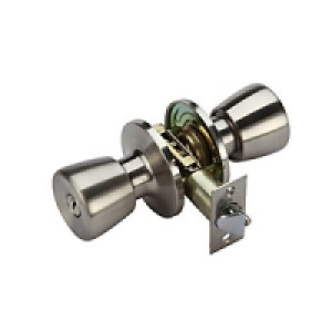 Wickes Entrance Knob Set Satin Nickel Finish £22.56