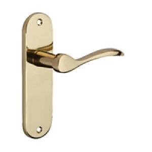 Wickes Elda Latch Handle Polished Brass Finish £16.39