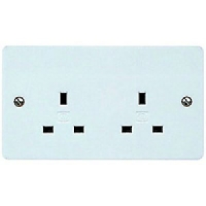 MK 13A Unswitched Double Socket K781PPK £4.75