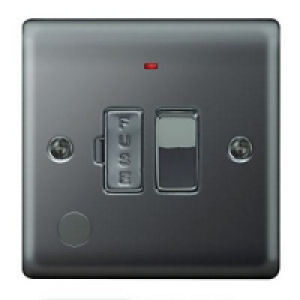 Wickes 45A Cooker Switch 1 Gang Georgian Brass Raised Plate £15.49