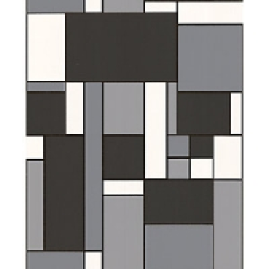 Contour Geo Kitchen & Bathroom Wallpaper Black 10m £14.99