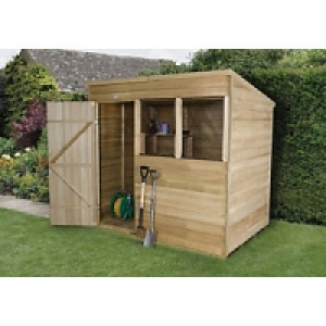 Wickes Overlap Pressure Treated Pent Shed 7 x 5 &pound;319.99