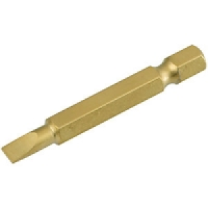 Wickes Titanium Screwdriver Bit Slotted 4.5 x 50mm Pack 3 £3.99