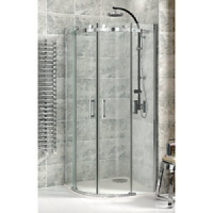 Wickes Quadrant Frameless Roller Enclosure Chrome 900mm £625.00