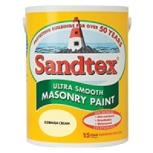 Sandtex Smooth Masonry Cornish Cream 5L &pound;29.00