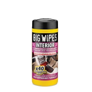 Big Wipes Auto Perf Wipes Interior &pound;2.99