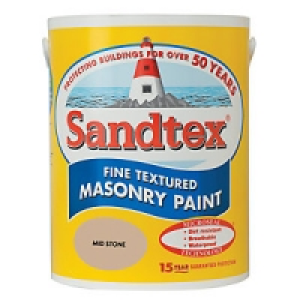Sandtex Textured Masonry Mid Stone 5L £29.00