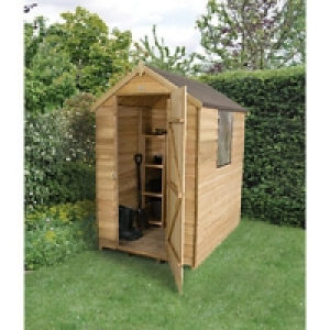 Wickes Overlap Pressure Treated Apex Shed 4 x 6