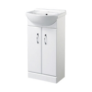 Wickes Cloakroom Vanity Unit Gloss White 400mm £70.99