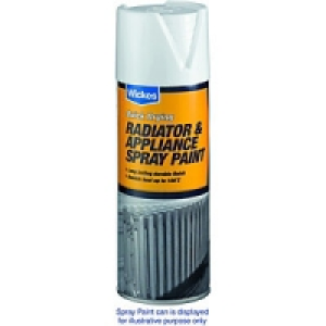 Wickes Satin Radiator Spray Paint Silver 400ml