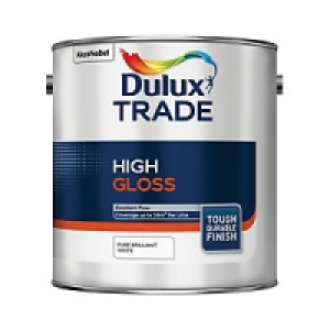 Dulux Trade High Gloss Paint Pure Brilliant White 2.5L £23.36