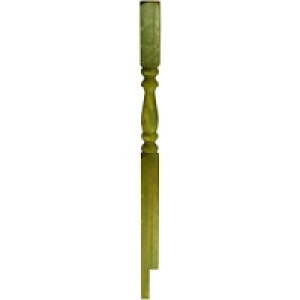 Wickes Colonial Deck Post Notch 1370 x 80 x 80mm Green &pound;12.99