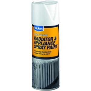 Wickes Satin Radiator Spray Paint White 400ml