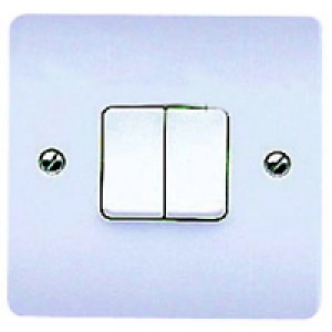 MK K4872PPK 10A Light Switch 2 Gang 2 Way £2.99