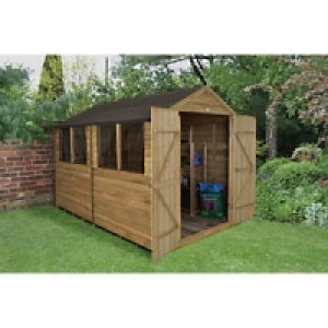 Wickes Overlap Pressure Treated Apex Shed Double Doors 8 x 1 £499.99