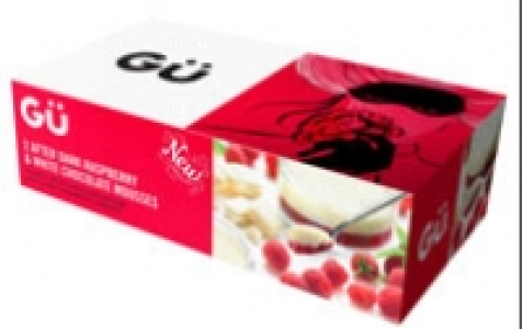 GU-RASPBERRY WHITE-CHOC-MOUSSE 2X83G